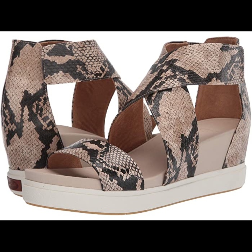 Dr. Scholl’s Sheena Wedge Sandals - Snakeskin 8.5